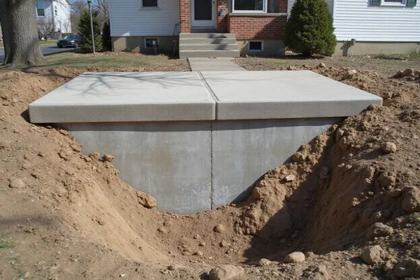 Foundation Repair in process — Metro Detroit job