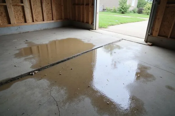 Garage Floor Leveling in process — Metro Detroit job