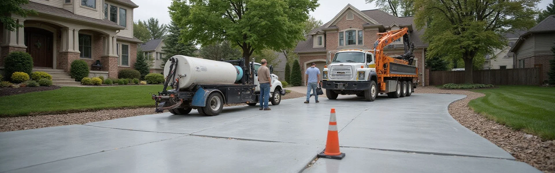 Concrete leveling work in Metro Detroit