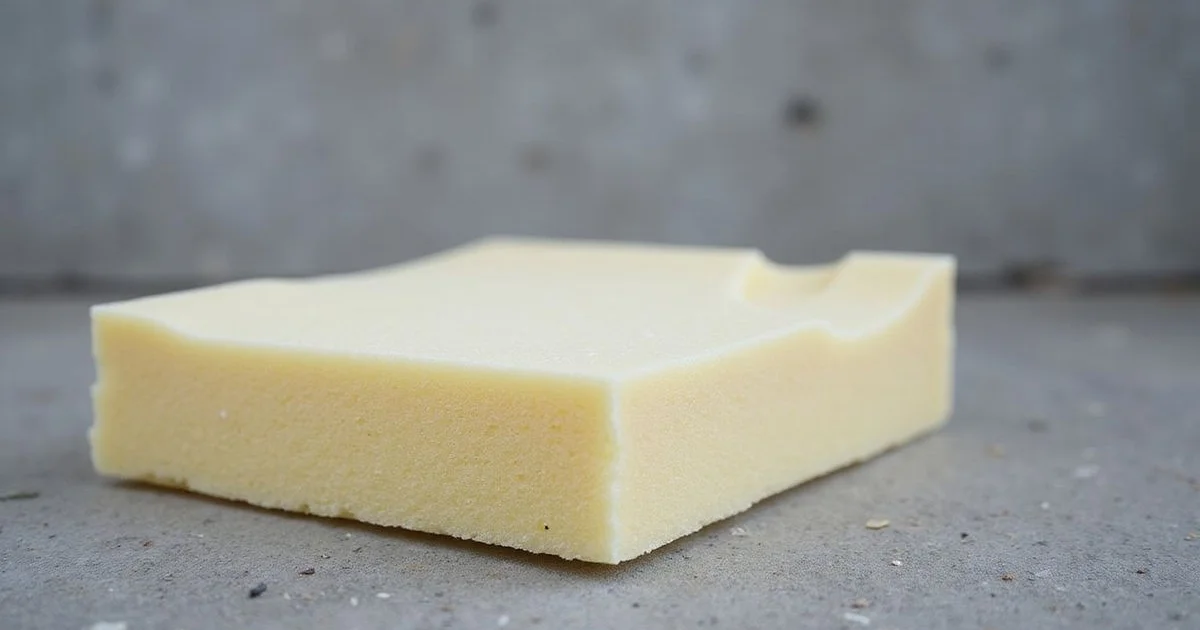 Cured polyurethane foam in cross-section