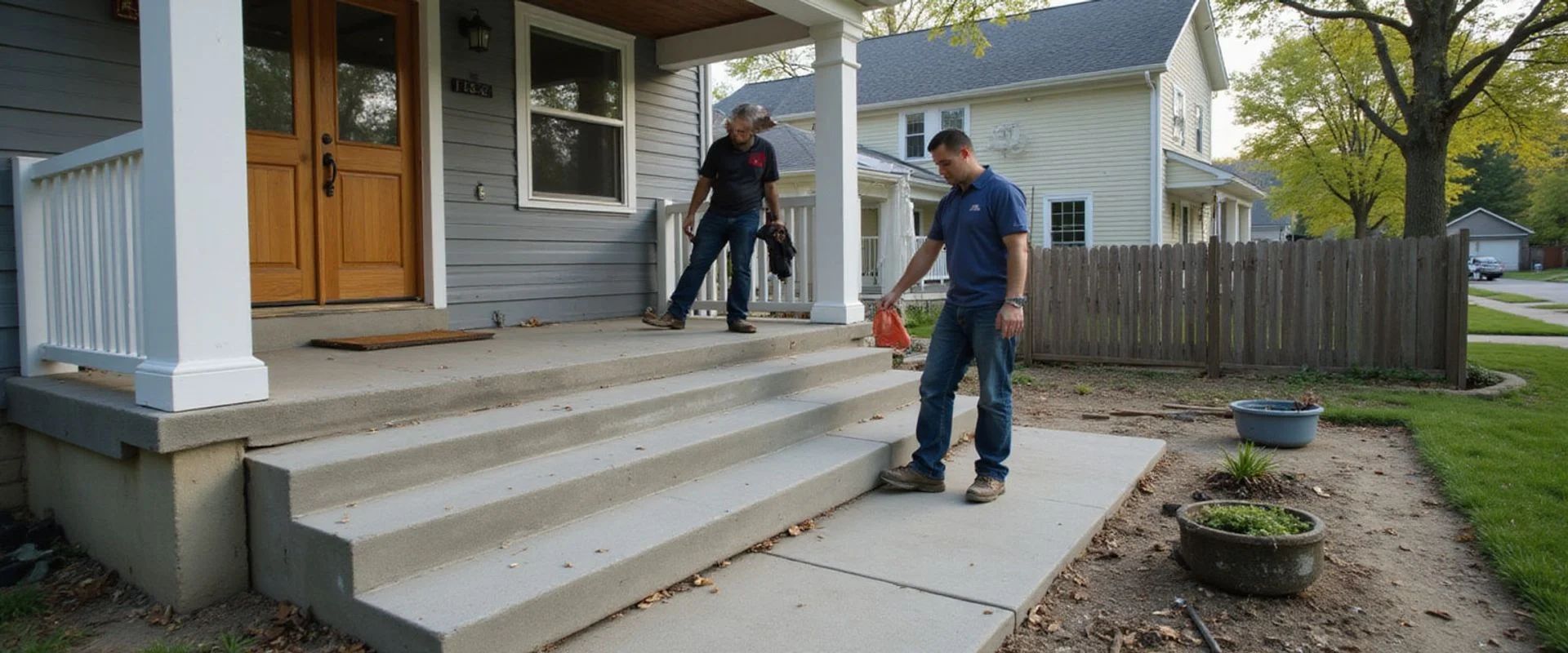 Precast Concrete Step Replacement in Metro Detroit